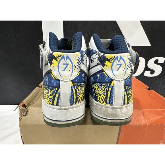 Nike Air Force 1 Mid PRM 313984-411 Michael VICK Size 11.5 COLLECTION ROYALE - Picture 4 of 12